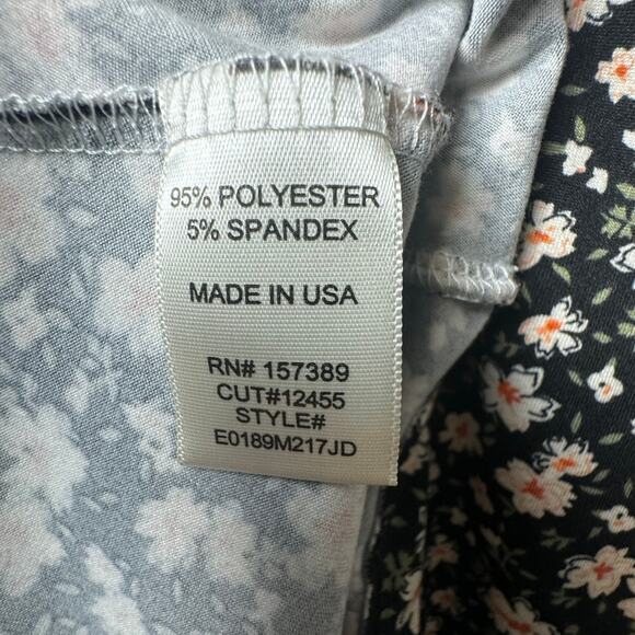 Altar’d State Floral Long Sleeve Mini Dress Ruched Size Medium - Picture 6 of 6